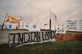 Dakota Access Pipeline: Indian Land Rt.#1806 Barrier