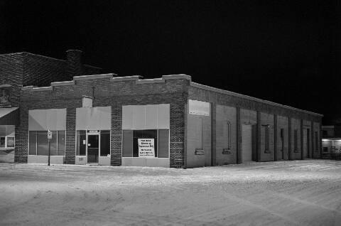 Downtown after snowfall. Black River Falls, WI