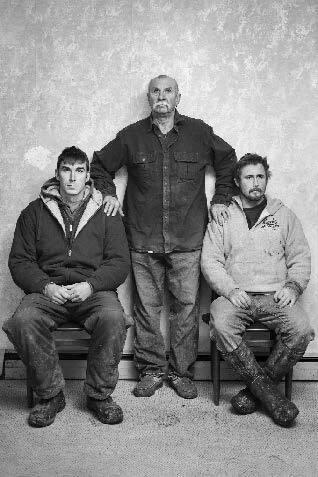 Rich, Doug and Andrew Spoerlein at Never Rest Farms. Salem, WI