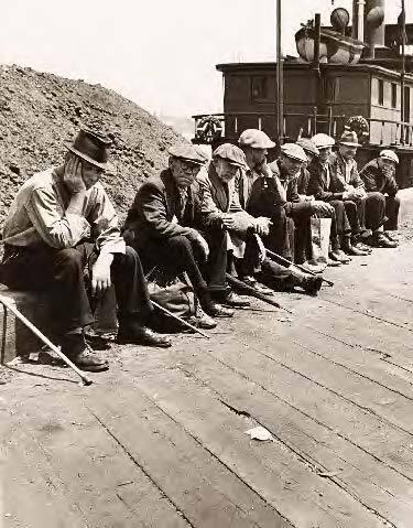 Unemployed Seamen, East River Pier, New York City