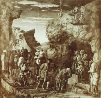 FIRENZE- R. Galleria Uffizi. L' Adorazione dei Re Magi, (Mantegna)