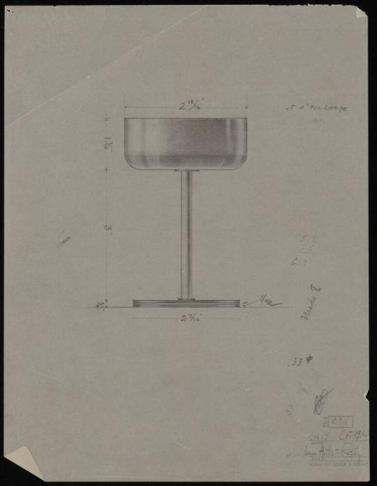 Fig. 19.1 Jane McKay, Cocktail Cup design drawing, 1934, graphite on paper, Norman Bel Geddes T ...