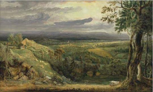 A View in Somersetshire from Fitzhead, the Seat of Lord Somerville