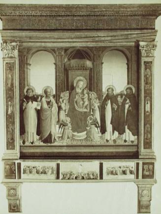 FIRENZE-Dintorni. Chiesa di S. Domenico. La Vergine col divin Figlio e Santi.(Beato Angelico.)
