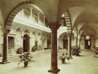 FIRENZE-Dintorni.  Villa Bondi gia degli Alighieri. Il Cortile. (Rinascimento).