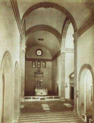 FIRENZE-Dintorni. Badia fiesolana. Interno della chiesa. (Brunellesco.)
