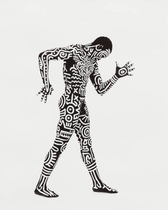 Bill T. Jones, Body Painted by Keith Haring