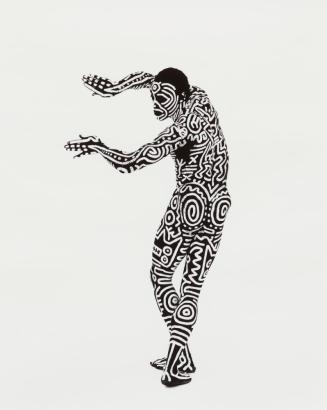 Bill T. Jones, Body Painted by Keith Haring