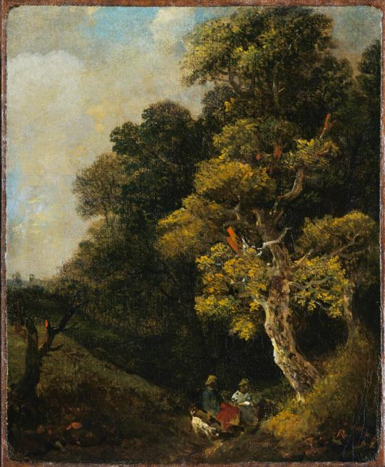 Fig. 7.2. Thomas Gainsborough, Landscape with a Figure under a Tree, c. 1746–47, oil on canvas, ...