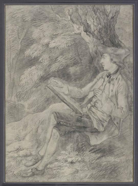 Fig. 8.1. Thomas Gainsborough, Self-Portrait, c. 1755, graphite on laid paper, The British Muse ...