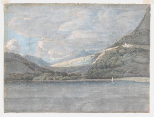 Fig. 15.1. Francis Towne, View of Lake Como, August 27, 1781, pen and brown ink and watercolor  ...