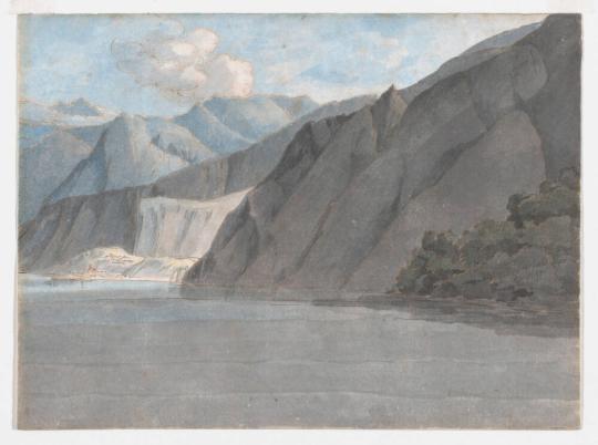 Fig. 15.2. Francis Towne, View of Lake Como with Monte Legnone, August 27, 1781, pen and brown  ...