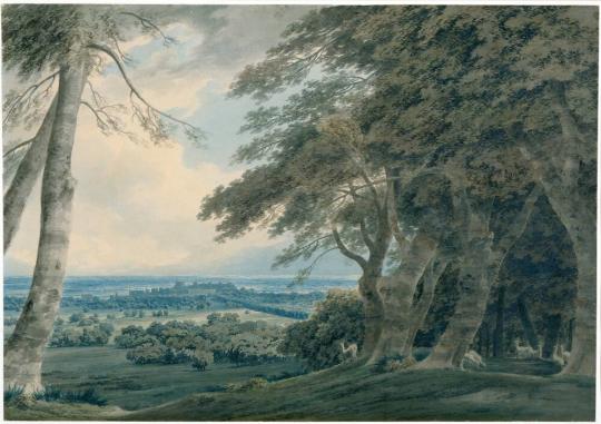 Fig. 17.1. John Robert Cozens, Distant View of Windsor Castle from the South West, c. 1790–92,  ...