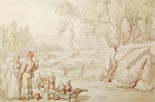 Fig. 19.2. Thomas Rowlandson, The Amorous Gardener, undated, watercolor on paper. © Harris Muse ...