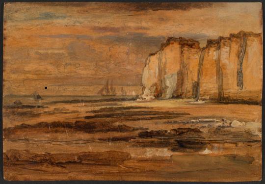 Fig. 25.1. James Ward, Pegwell Bay, c. 1816, graphite and oil on paper, location unknown, once  ...