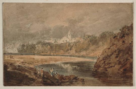 Fig. 29.2. Thomas Girtin, River Landscape, no date, watercolor, The Huntington Library, Art Mus ...