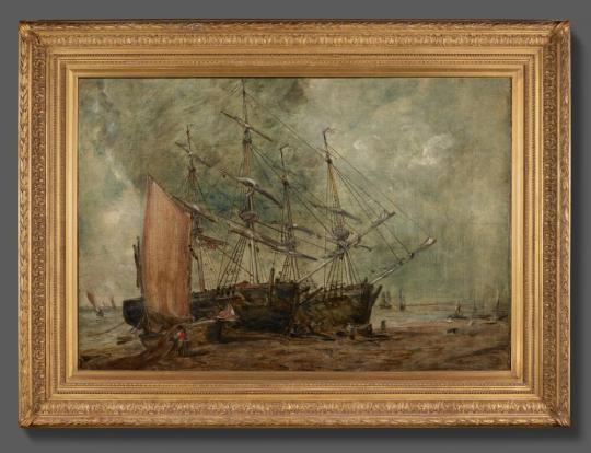 Fig. 33.1. John Constable, Colliers Unloading on Hove Beach, Looking towards Shoreham, c. 1825– ...