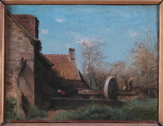 Fig. 51.1. Jean-Baptiste Camille Corot, Le pressoir de Domfront, 1854, oil on canvas, collectio ...