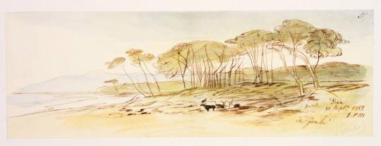 Fig. 58.1. Edward Lear, Pisa, 1883, watercolor and graphite on paper, courtesy of RISD Museum,  ...