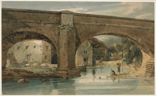 Fig. 28.1. Thomas Girtin, Wetherby Bridge, Yorkshire, 1800, watercolor, The British Museum, 185 ...