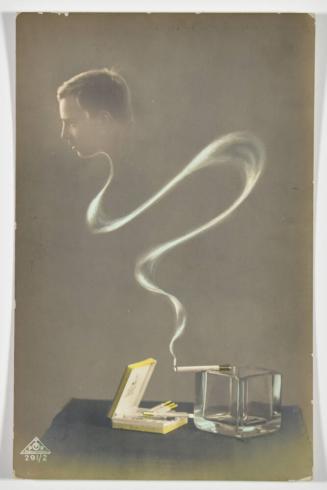 [Photomontage of a Man Rising out of the Smoke of a Cigarette]