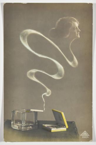 [Photomontage of a Woman Rising out of the Smoke of a Cigarette]