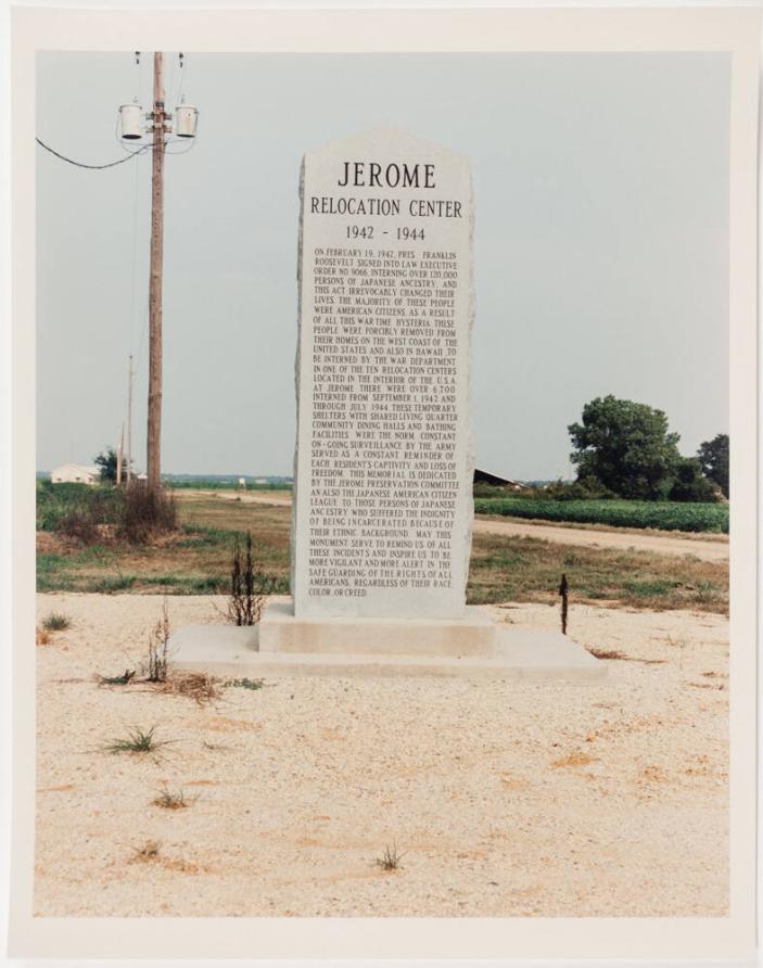 Jerome Memorial, Japanese-American Concentration Camp, Arkansas, August 28, 1993