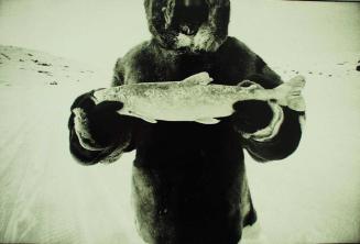 Joe with Fish, Baffin Island