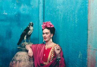 Frida with Her Pet Eagle, Coyoacán