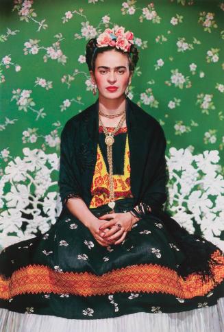 Frida on White Bench, New York