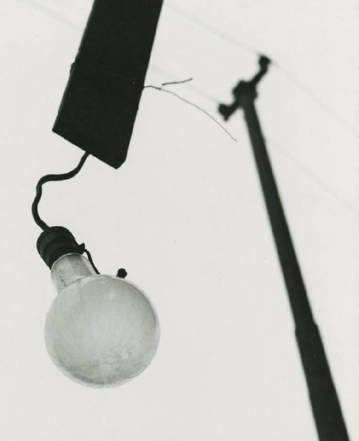 Lightbulb and Telephone Pole