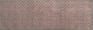 Textile with lotus pond design