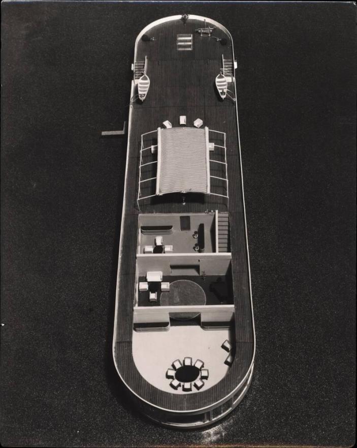 Aerial View of River Boat Designed 
for The Maharaja of Indore