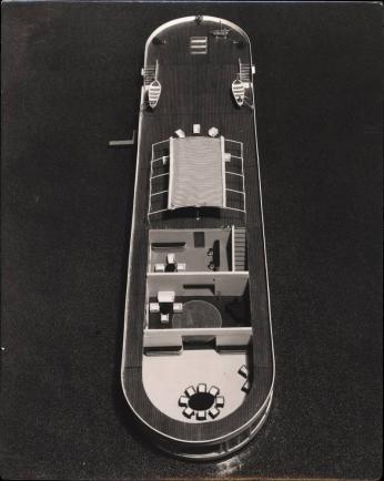 Aerial View of River Boat Designed 
for The Maharaja of Indore