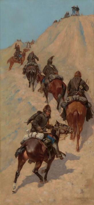 Scouts Climbing a Mountain