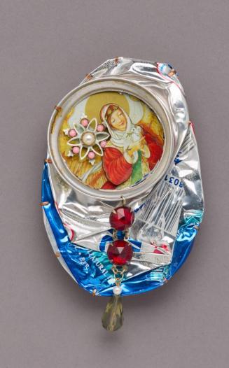 Keep it in the Can Brooch with Saint