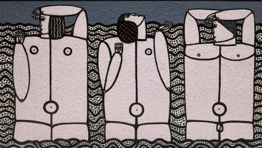 Three Bathers