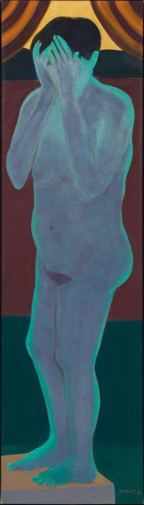 Autorretrato desnuda llorando