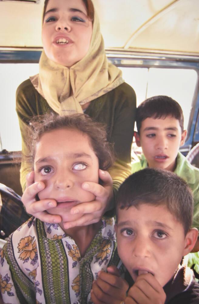 Girl with white eye, Al Kut