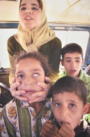 Girl with white eye, Al Kut
