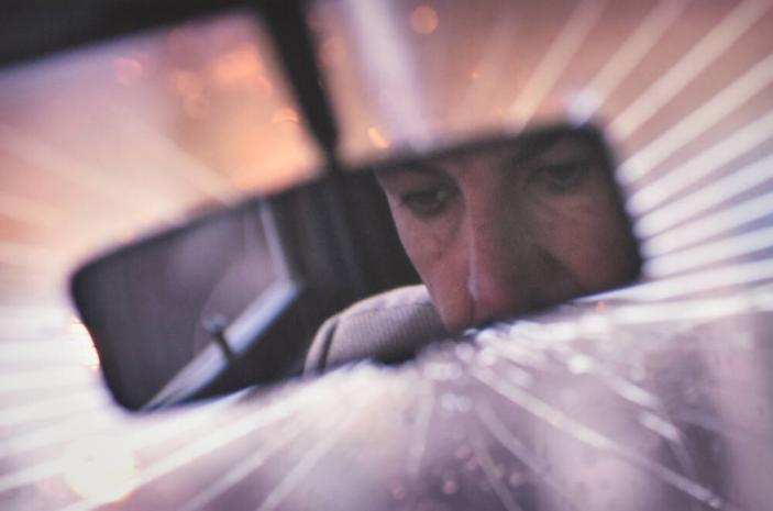 Baghdad through Khaled's broken windshield