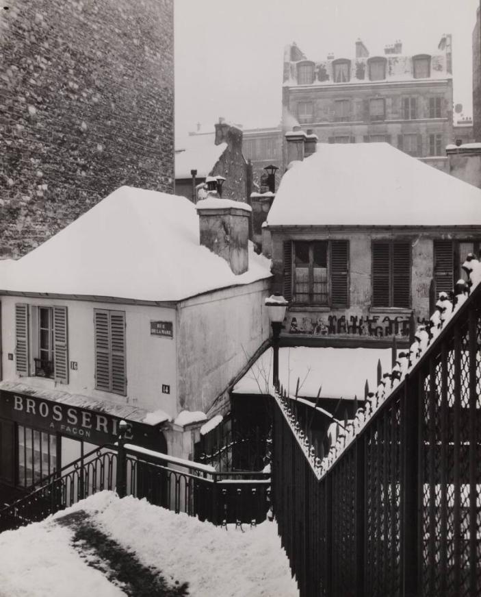 Rue de la Mare, Paris, Hiver