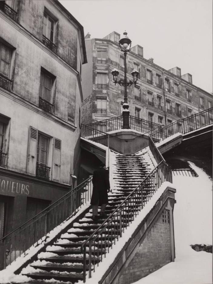 Rue Vilin, Paris, Hiver
