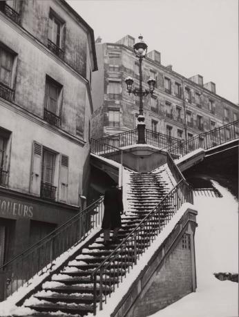 Rue Vilin, Paris, Hiver