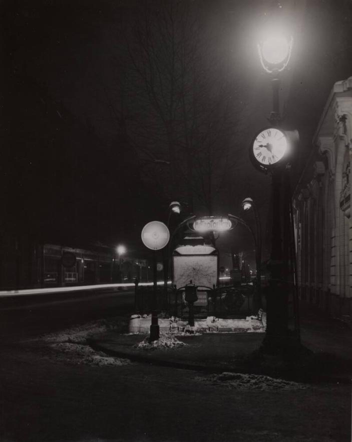 Métro Havre-Caumartin, Paris, Hiver