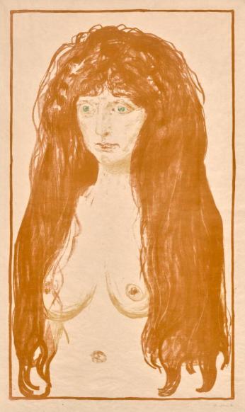 Weib mit rotem Haar und grünen Augen. Die Sünde (Woman with Red Hair and Green Eyes. The Sin)
