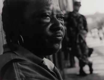 Evacuee from New Orleans, Baton Rouge River Shelter