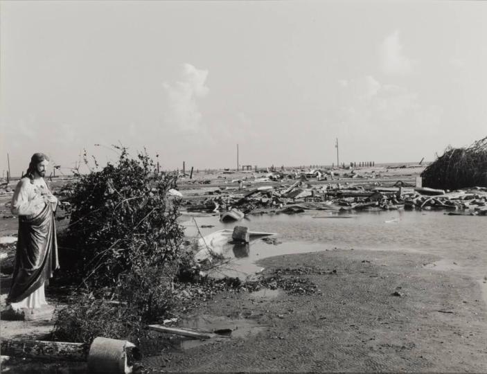 Jesus at Devastated Holly Beach