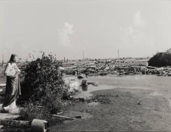 Jesus at Devastated Holly Beach