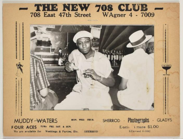 [Man Seated at the Bar at The New 708 Club, Chicago, Illinois]